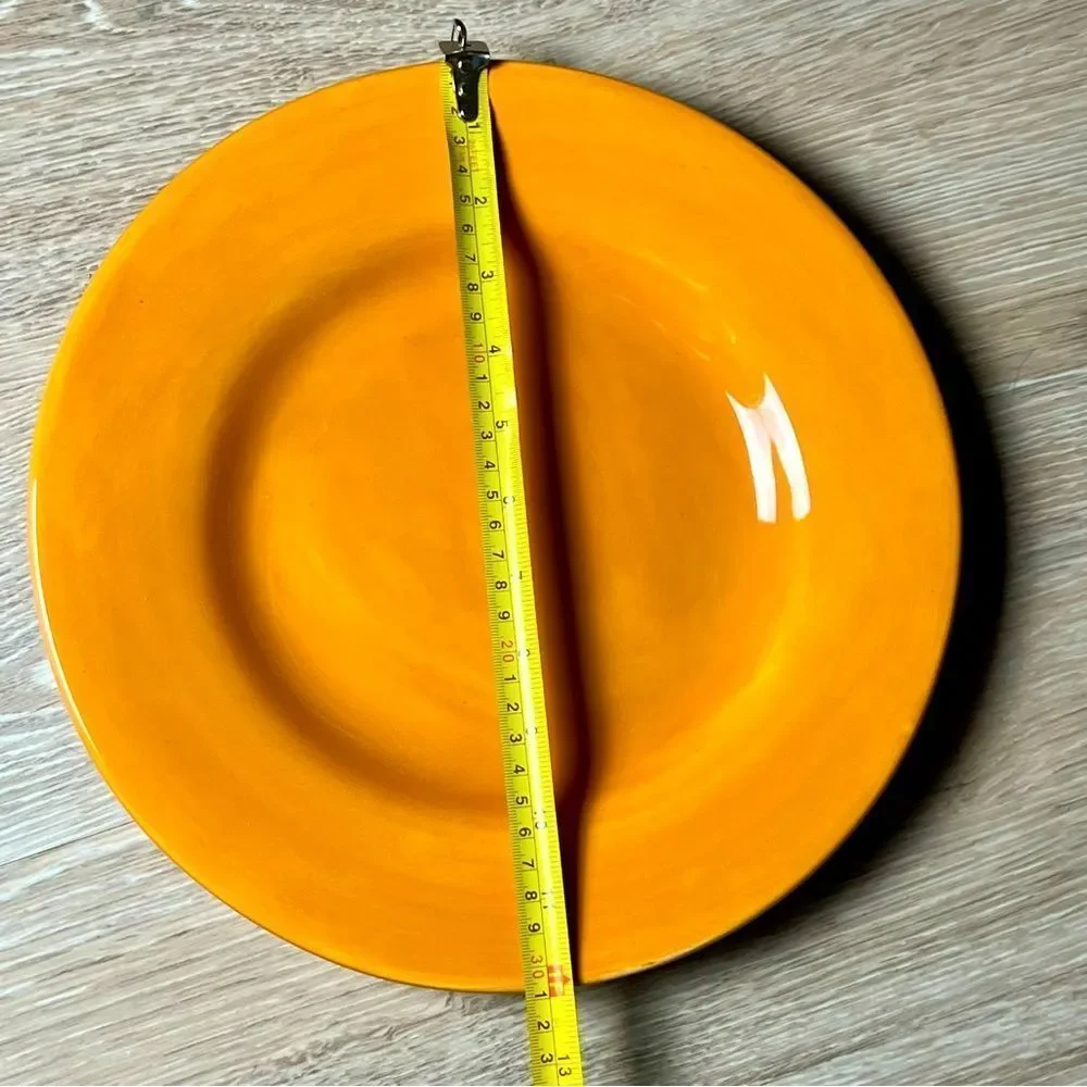 Pottery Barn Orange Sausalito Spice Terracotta Large Charger 12.25 Plate Platter
